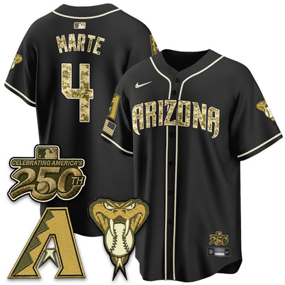 Arizona Diamondbacks Salute to Service 2026 Vapor Premier Limited Jersey - All Stitched
