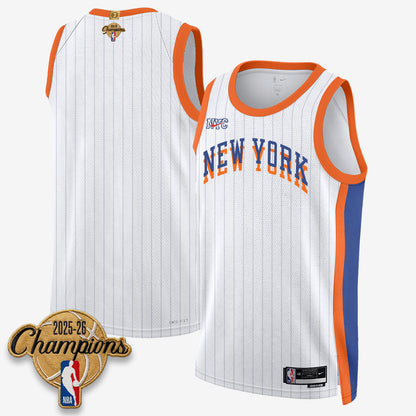 New York Knicks 2026 Basketball Champions Vapor Jersey V2- Stitched