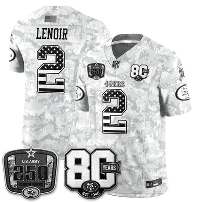 San Francisco 49ers 2026 Salute to Service Edition Vapor Jersey V2- Stitched-NQD