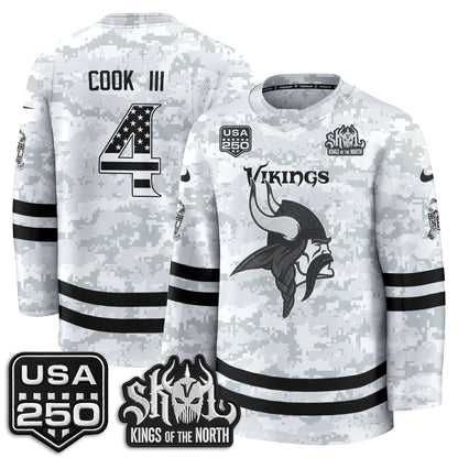 MIN 2026 Salute To Service Edition Hockey Jersey - Printed