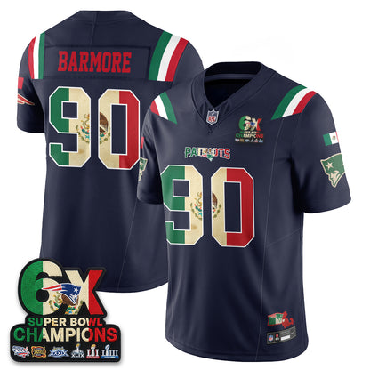 New England Patriots Mexico Edition Vapor Jersey - Stitched