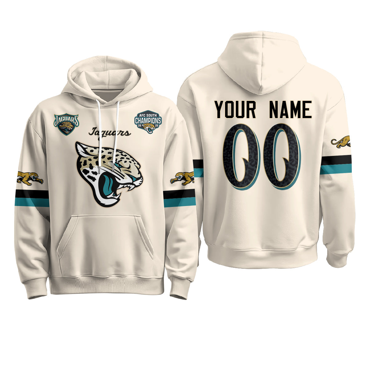 Jacksonville Jaguars 2026 Rivalries Custom Fleece Hoodie - Printed