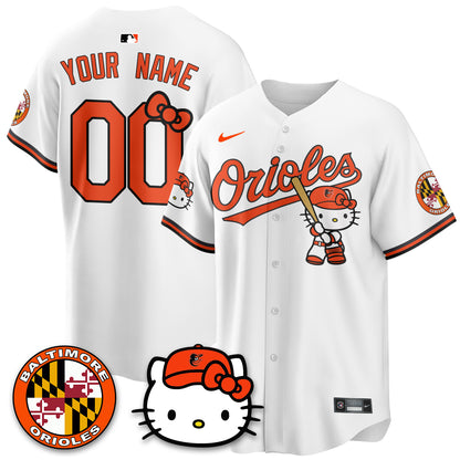 Baltimore Orioles x Meow Kitty Vapor Premier Limited Custom Jersey - Stitched