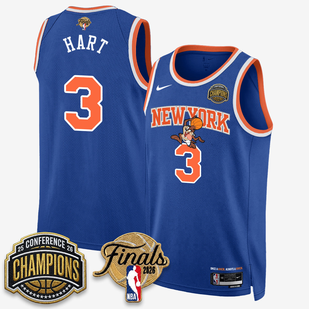 New York Knicks 2026 NBA Eastern Conference Champions x Taz Vapor Jersey - Stitched