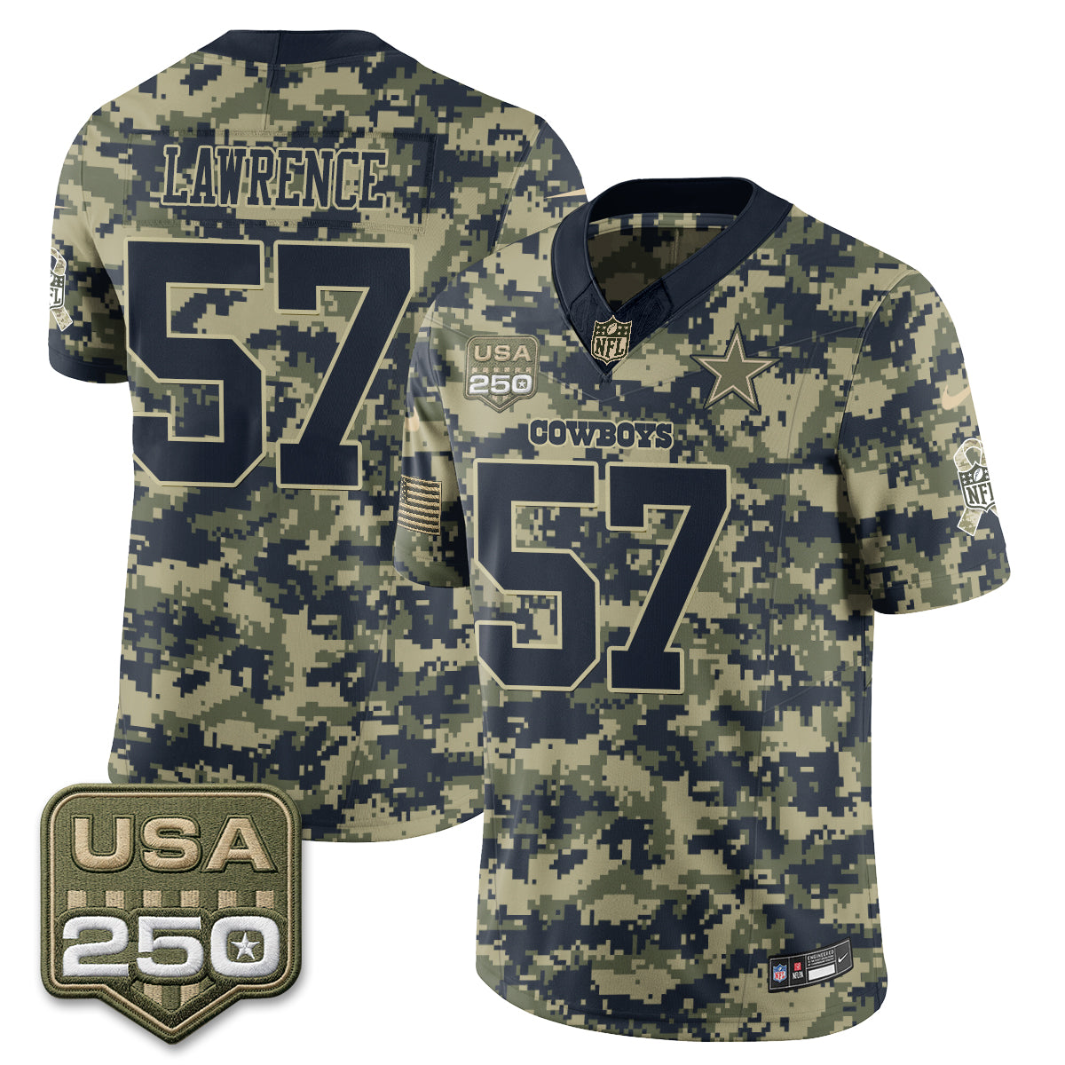 Dallas Cowboys 2026 Salute to Service Edition Vapor Jersey - Stitched