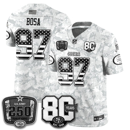 San Francisco 49ers 2026 Salute to Service Edition Vapor Jersey V2- Stitched-NQD