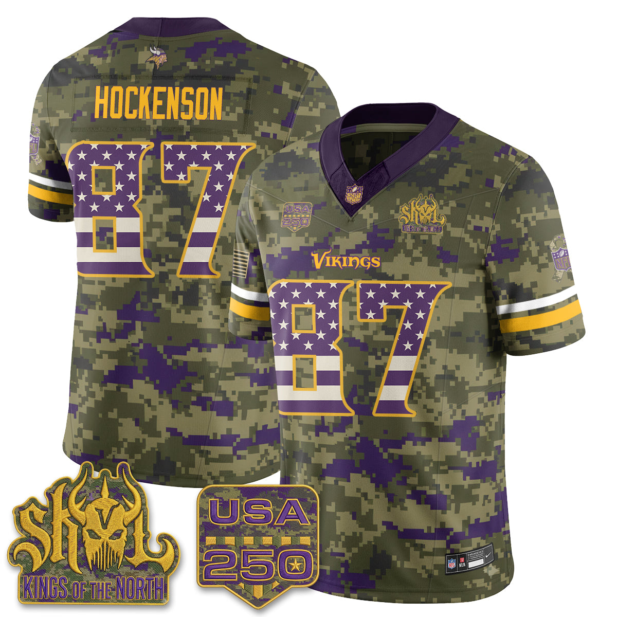 Minnesota Vikings 2026 Salute to Service Edition Vapor Jersey - Stitched