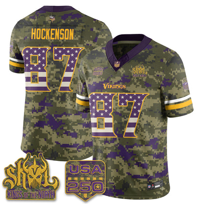 Minnesota Vikings 2026 Salute to Service Edition Vapor Jersey - Stitched