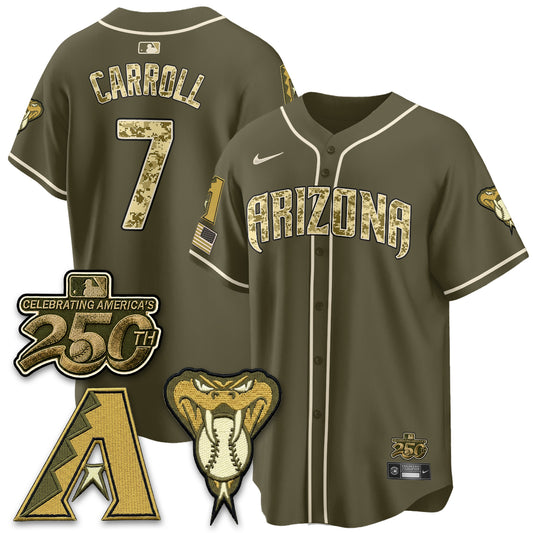 Arizona Diamondbacks Salute to Service 2026 Vapor Premier Limited Jersey - All Stitched