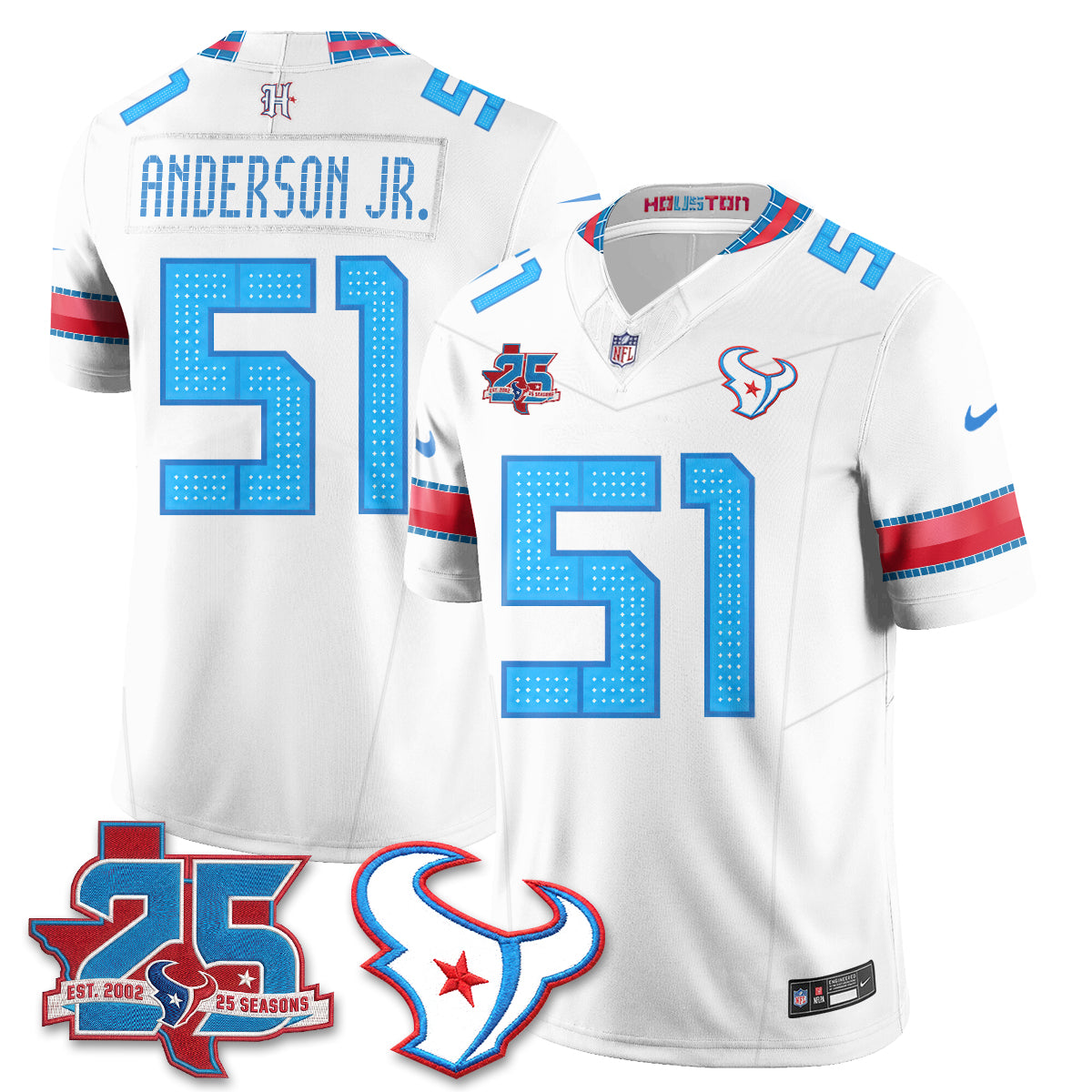 Houston Texans 2026 Rivalries Vapor Jersey - Stitched (7)