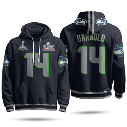 Seattle Seahawks S.Bowl Champs Hoodie - Stitched
