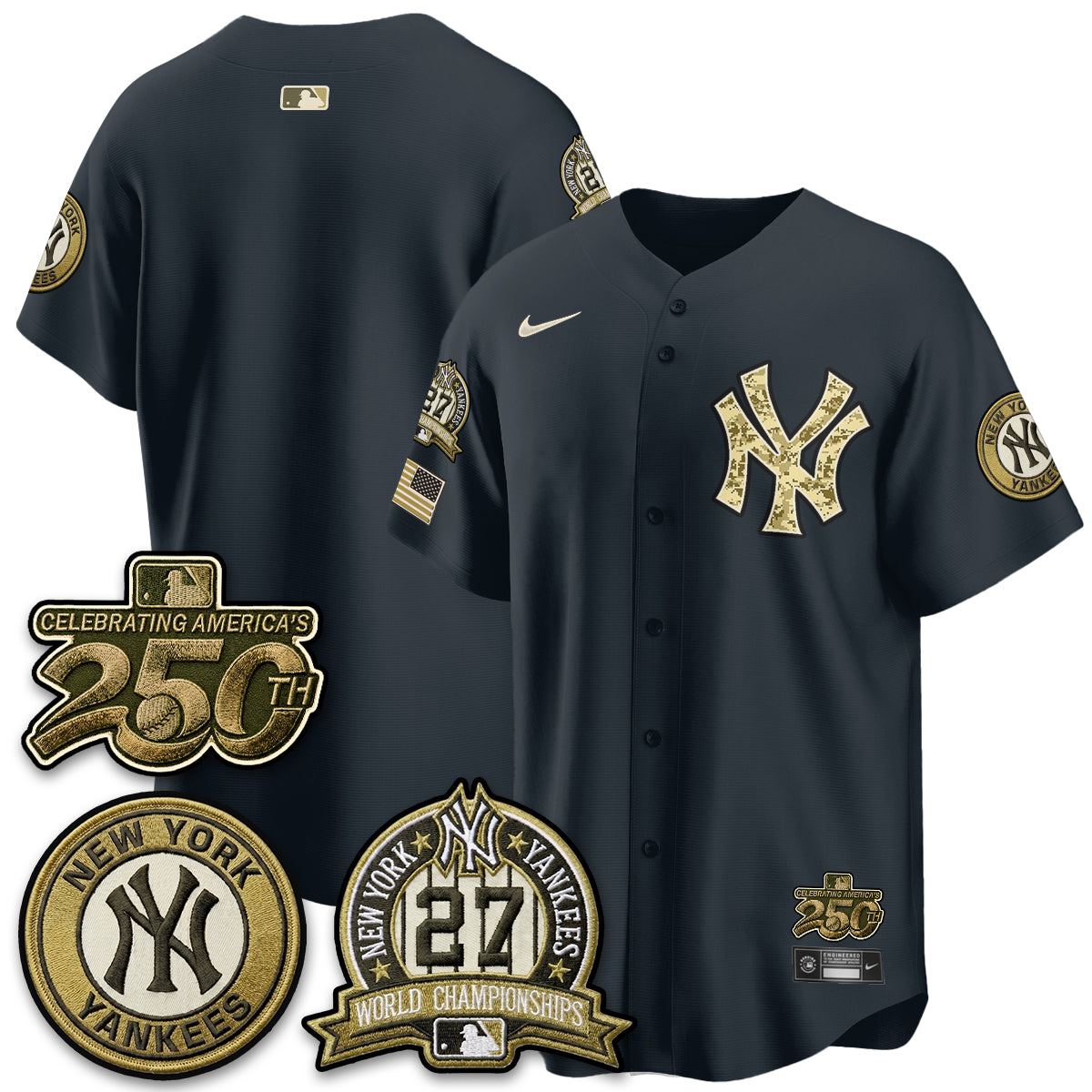 New York Yankees Salute to Service 2026 Vapor Limited Jersey - Stitched