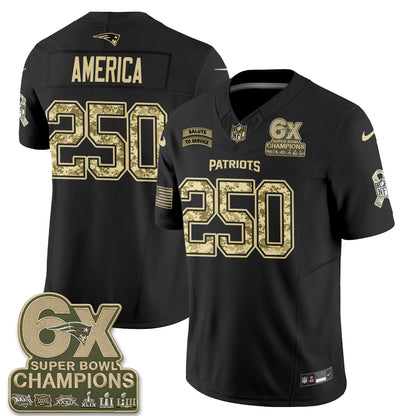 New England Patriots 2026 Salute to Service Vapor Jersey V2- Stitched