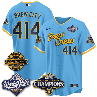MIL 2026 NL Champions - Uecker Patch Vapor Jersey - Stitched -NQD (TT)