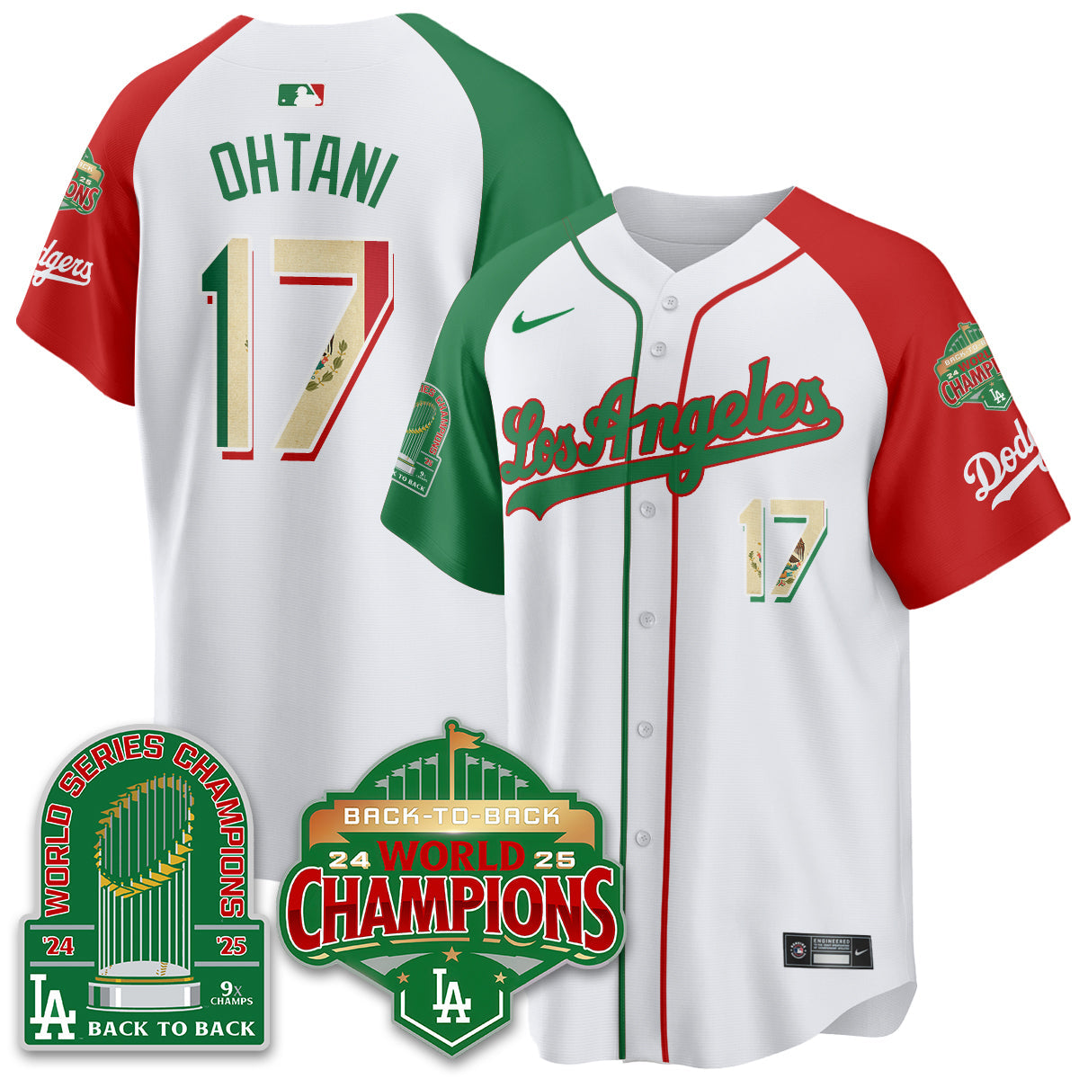 LAD Mexico Vapor Limited Jersey - 9x & B2B Champs - Stitched