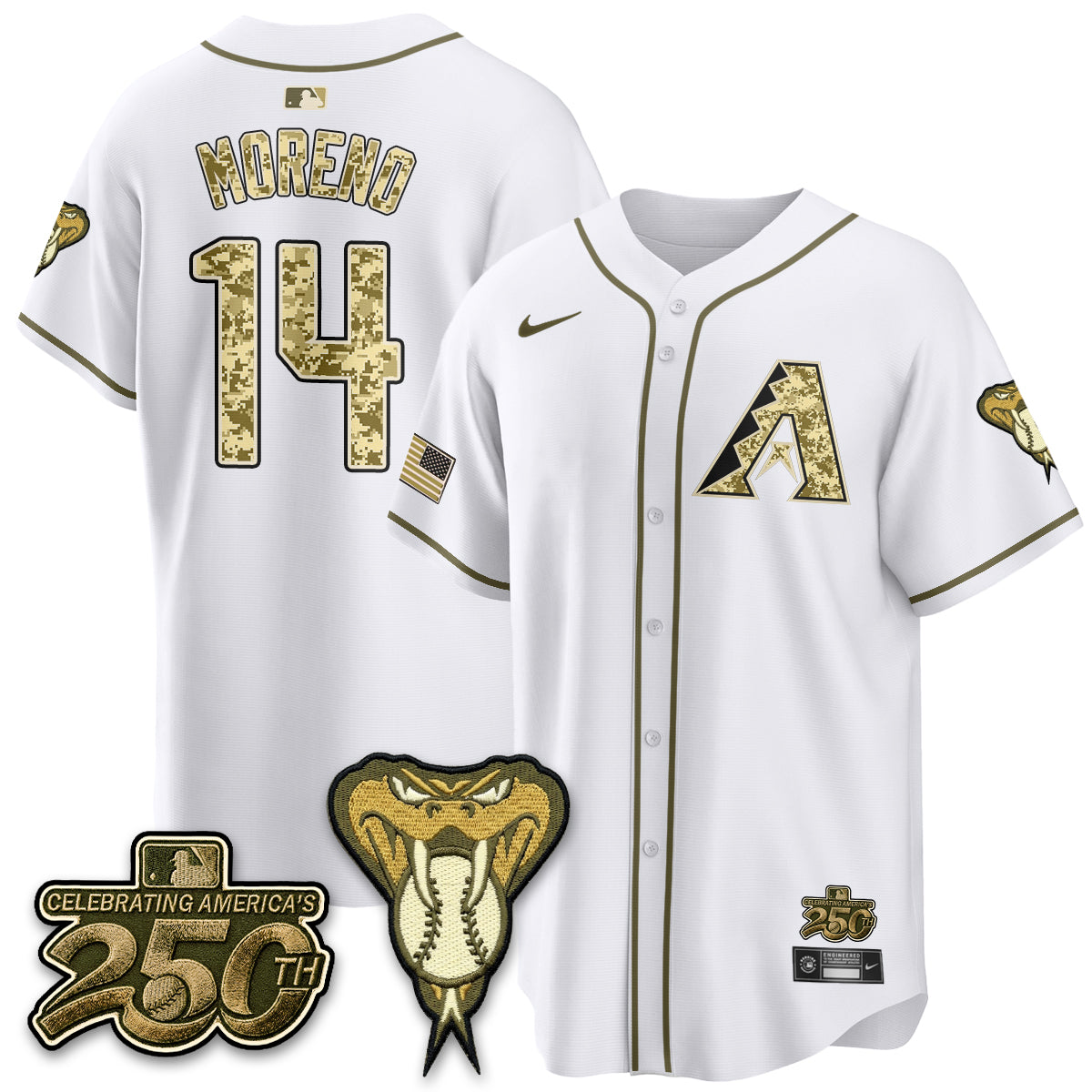 Arizona Diamondbacks Salute to Service 2026 Vapor Premier Limited Jersey - All Stitched