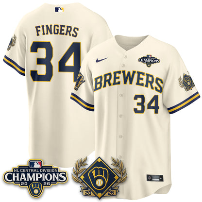 MIL 2026 NL Division Champs Vapor Blue Jersey - Stitched
