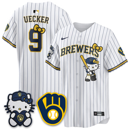 Milwaukee Brewers Meow KT Night Vapor Limited Jersey - Stitched