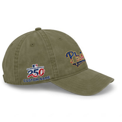 PHI 2026 Independence Day Custom Wash Hat V2- Embroidered