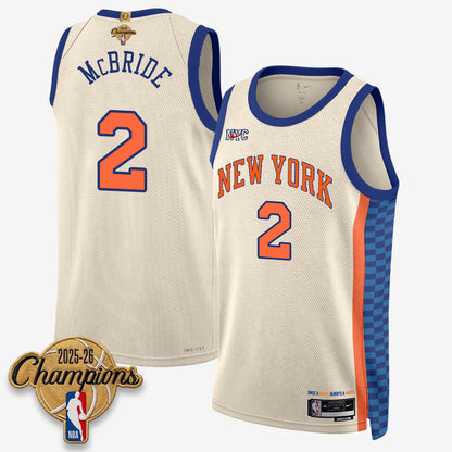 New York Knicks 2026 Basketball Champions Vapor Jersey V2- Stitched