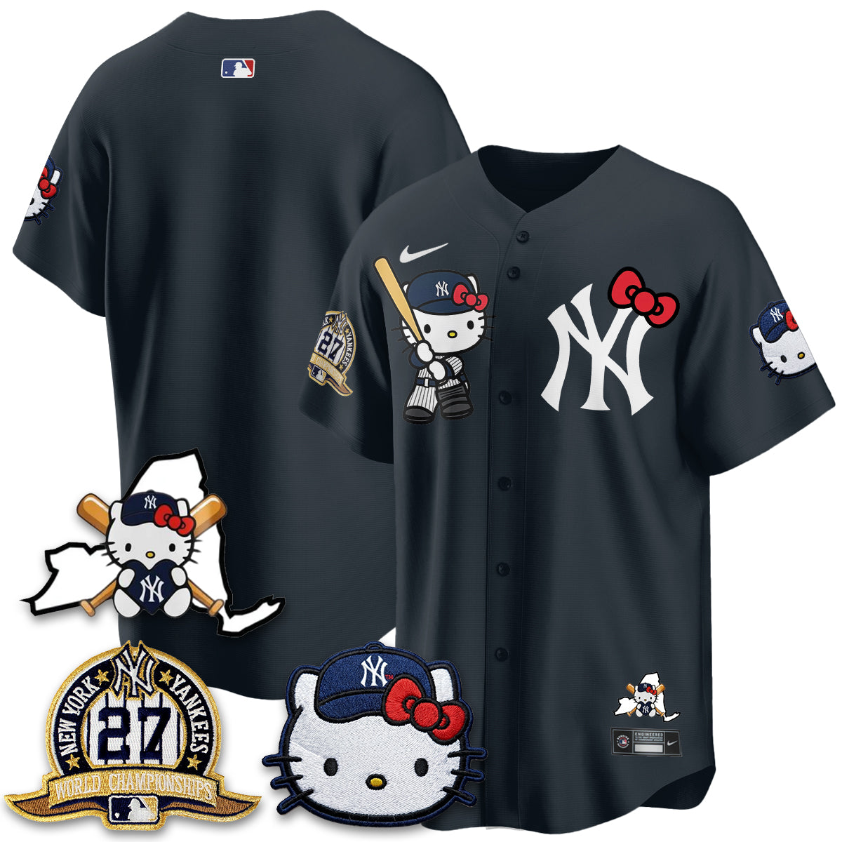 New York Yankees Meow KT 2026 Vapor Limited Jersey - All Stitched