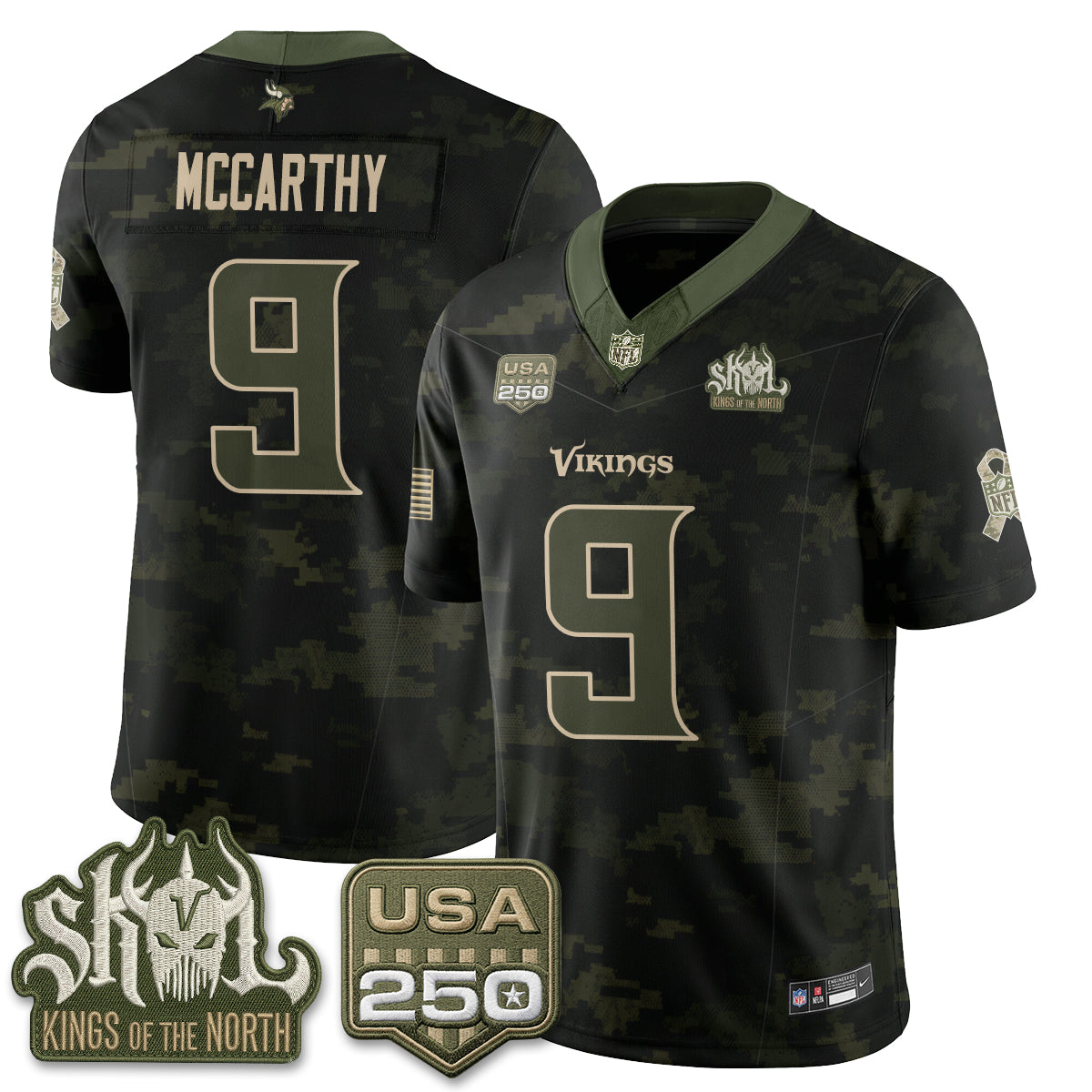 Minnesota Vikings 2026 Salute to Service Edition Vapor Jersey - Stitched