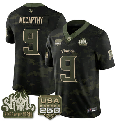 Minnesota Vikings 2026 Salute to Service Edition Vapor Jersey - Stitched