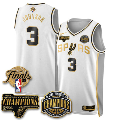 San Antonio Spurs 2026 NBA Western Conference Champions Vapor Special Edition Jersey - Stitched