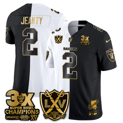 Las Vegas Raiders Split Edition Vapor Jersey V2- Stitched