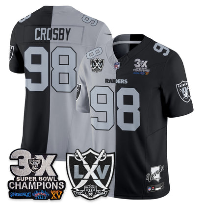 Las Vegas Raiders Split Edition Vapor Jersey V2- Stitched