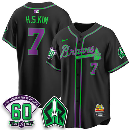 Atlanta Braves 60th Anniversary Space Ranger Edition Vapor Limited Jersey - All Stitched