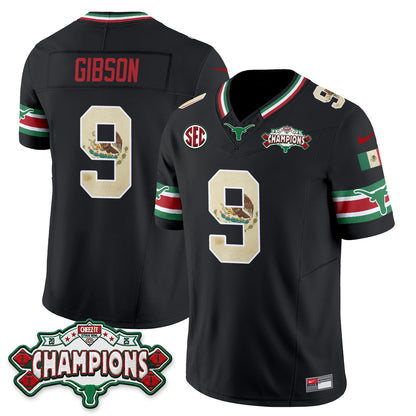 Texas Longhorns Mexico Edition Vapor Jersey - Stitched-NQD