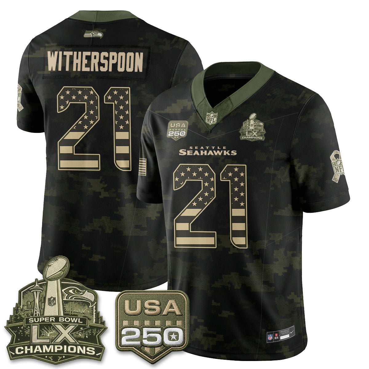 Seattle Seahawks 2026 Salute to Service Edition Vapor Jersey - Stitched-NQD