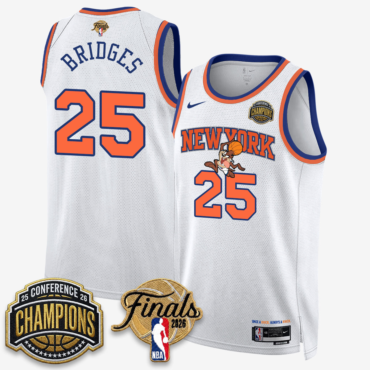 New York Knicks 2026 NBA Eastern Conference Champions x Bunny Vapor Jersey V2- Stitched