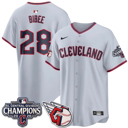 Cleveland Guardians 2026 AL Central Champs Vapor Jersey - Stitched