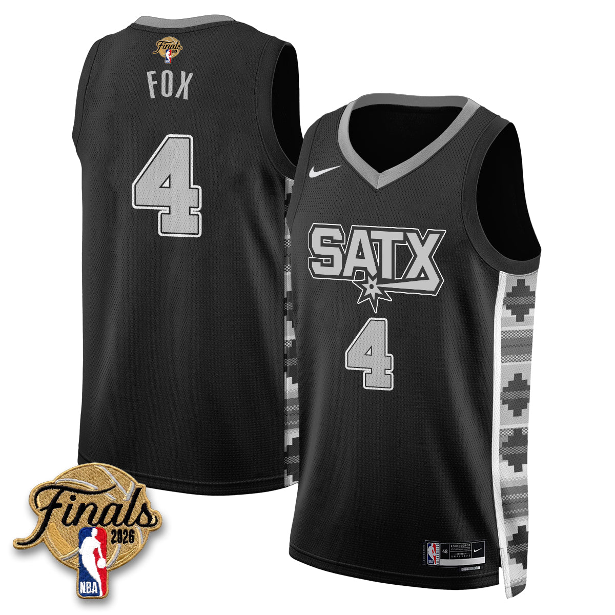 San Antonio Spurs 2026 NBA Western Conference Champions Vapor Jersey V2- Stitched