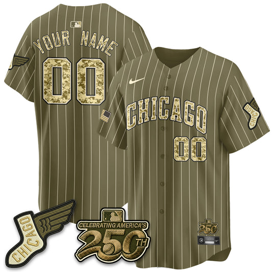 Chicago White Sox Armed Force Day 2026 Vapor Limited Custom Jersey - Stitched