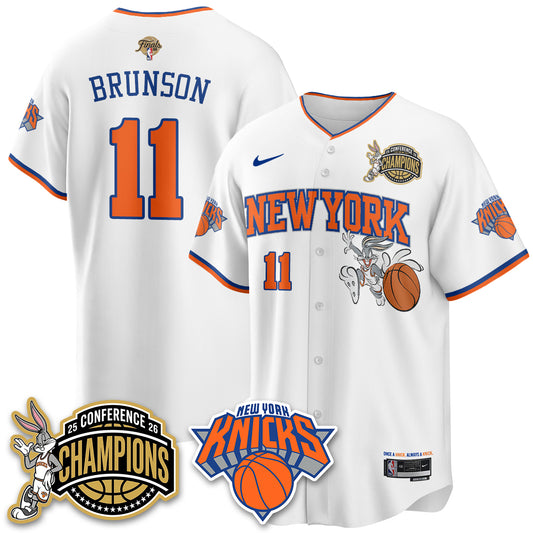 New York Knicks 2026 NBA Finals x Bunny Vapor Jersey V3- Stitched