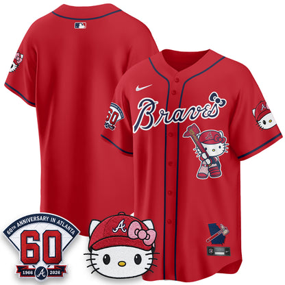 Atlanta Braves x Meow KT 2026 Vapor Limited Jersey - All Stitched