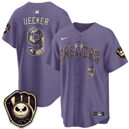 Milwaukee Brewers Nightmare Edition Vapor Jersey - Printed