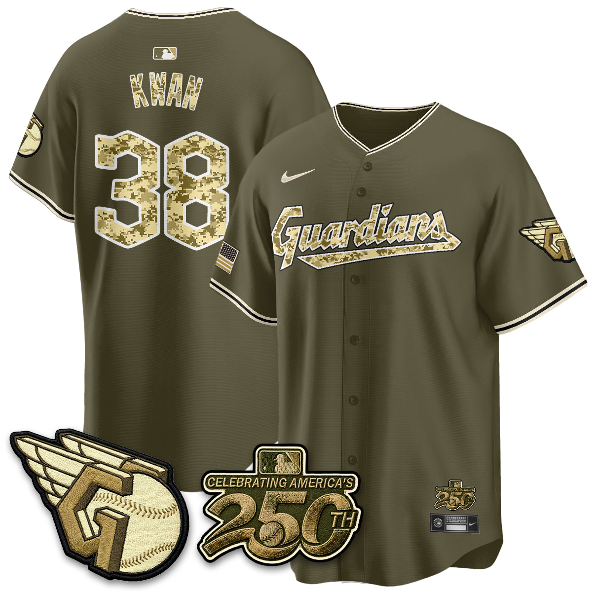 Cleveland Guardians Armed Force Day 2026 Vapor Limited Jersey - Stitched