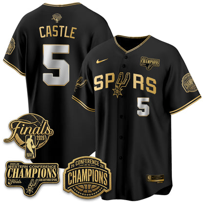San Antonio Spurs 2026 Basketball Finals Vapor Special Jersey - Stitched
