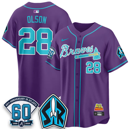 Atlanta Braves 60th Anniversary Space Ranger Edition Vapor Limited Jersey - All Stitched