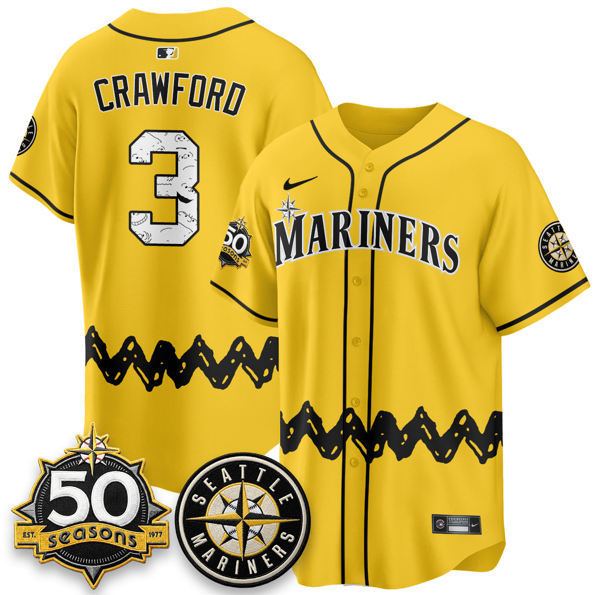 Seattle Mariners x P-Nuts Vapor Limited Jersey - Stitched