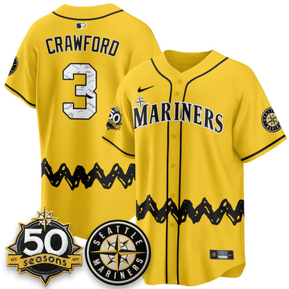 Seattle Mariners x P-Nuts Vapor Limited Jersey - Stitched