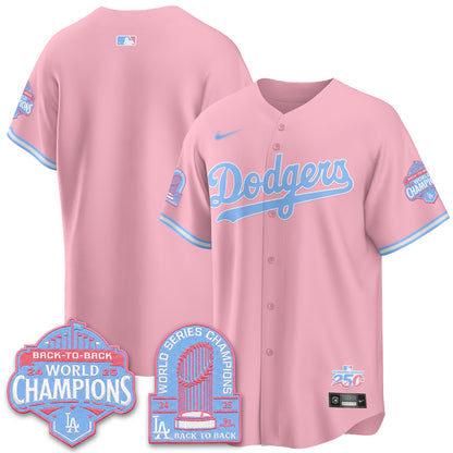 Los Angeles Dodgers x Bubblegum Vapor Jersey - Stitched