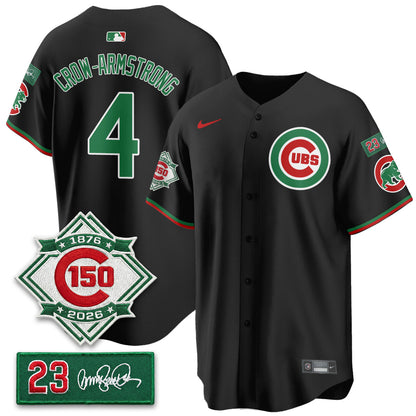 CHC Limited Mexico Jersey - 150th Anniversary + Ryne Sandberg Tribute Patch Stitched