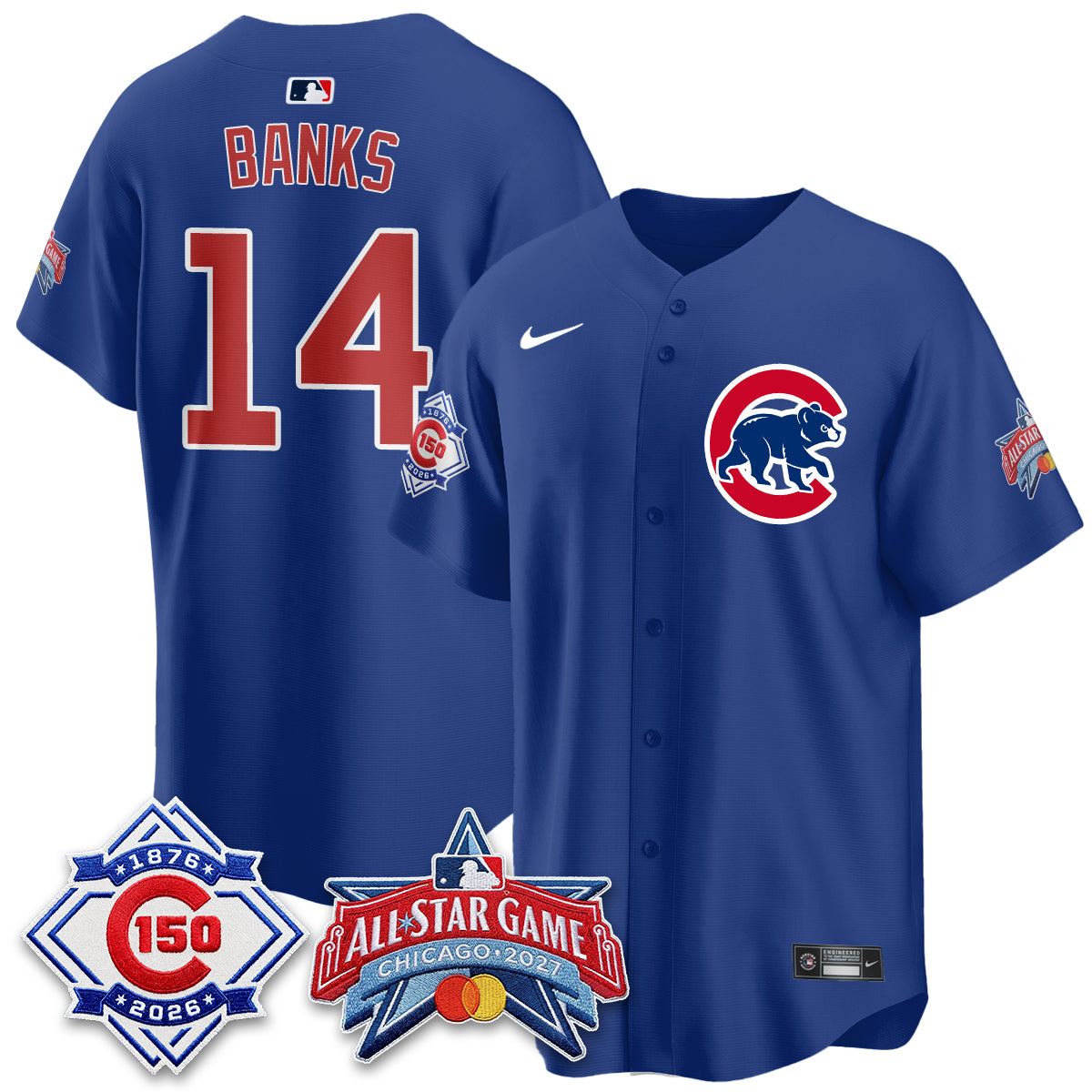 Chicago Cubs 2027 All Star Game Vapor Limited Blue Jersey - Stitched