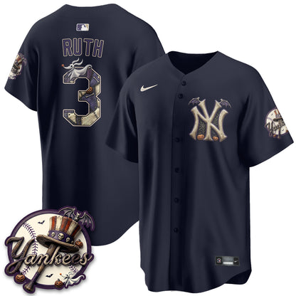 New York Yankees Nightmare Edition Vapor Jersey - Printed