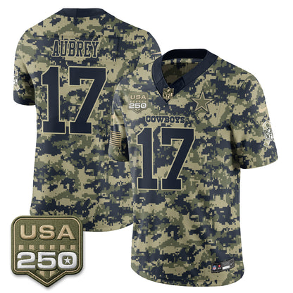 Dallas Cowboys 2026 Salute to Service Edition Vapor Jersey - Stitched